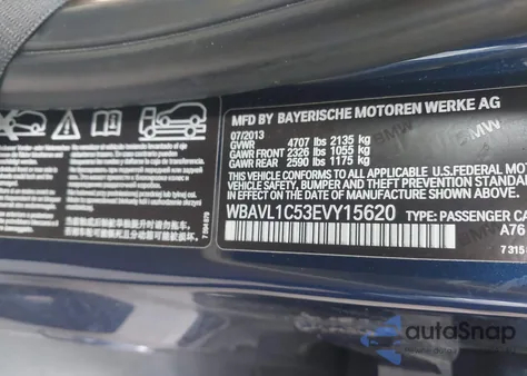 2014 BMW X1 xDrive28I z USA, uszkodzony, nr VIN WBAVL1C53EVY15620